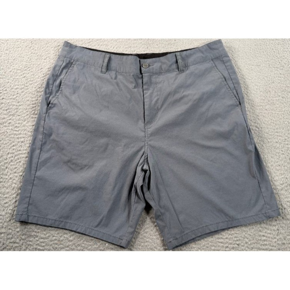 Marsh Wear Shorts Men 36 Gray Fishing Hybrid  Nylon Spandex Stretch 8" Inseam